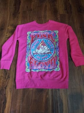 Pink Floyd Pink Graphic Crewneck Sweatshirt
